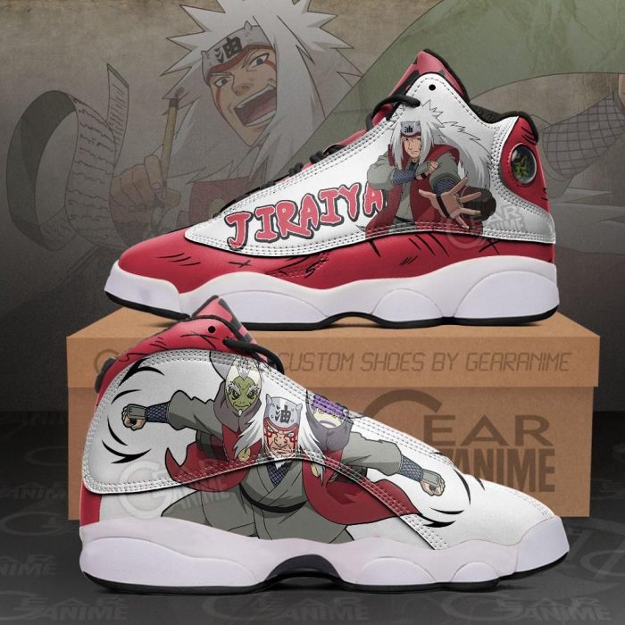 Jiraiya Jordan 13 Sneakers Naruto Custom Anime Shoes