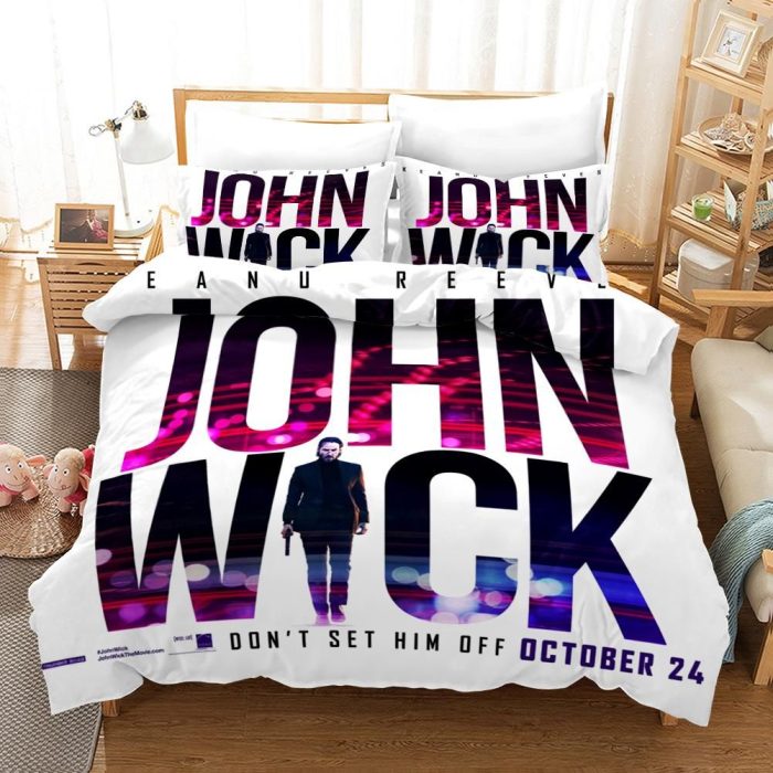 John Wick #11 Duvet Cover Pillowcase Bedding Set Home Bedroom Decor