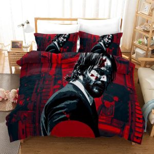 John Wick #5 Duvet Cover Pillowcase Bedding Set Home Bedroom Decor
