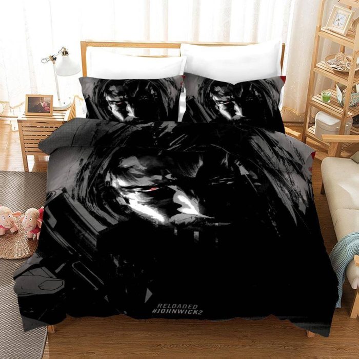 John Wick #8 Duvet Cover Pillowcase Bedding Set Home Bedroom Decor