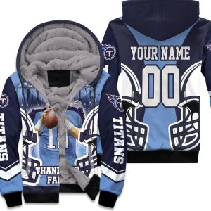 Josh Stewart 18 Tennessee Titans Afc South Champions Super Bowl 2021 Personalized Unisex Fleece Hoodie