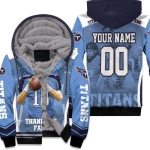 Josh Stewart 18 Tennessee Titans Super Bowl 2021 Afc South Champions Personalized Unisex Fleece Hoodie
