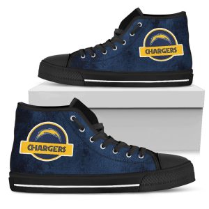 Jurassic Park Los Angeles Chargers NFL Custom Canvas High Top Shoes