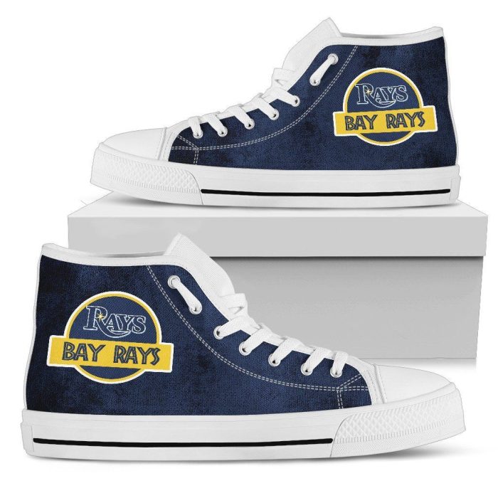 Jurassic Park Tampa Bay Rays MLB 1 Custom Canvas High Top Shoes