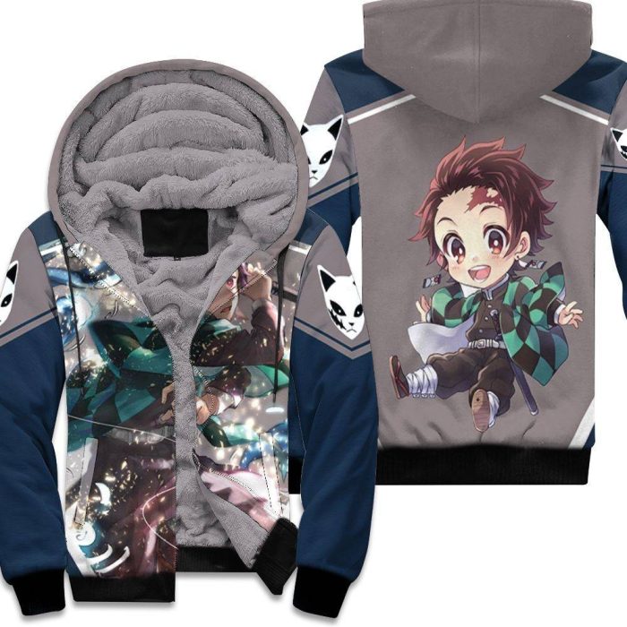 Kamado Tanjiro Kimetsu On Yaiba Fighting Unisex Fleece Hoodie