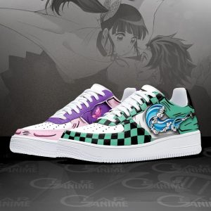 Alternative view of Kanao And Tanjiro Air Force 1 Sneakers Custom Demon Slayer Anime Shoes AF0660