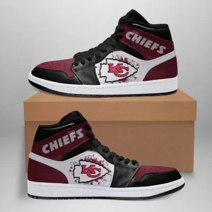 Kansas City Chiefs 2 NFL Air Jordan 1 Sport Custom Sneakers