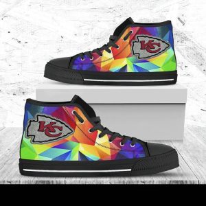 Kansas City Chiefs Football NFL 5 Custom Canvas High Top Shoes