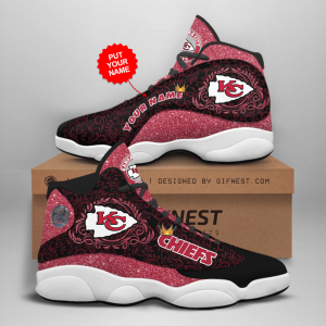 Kansas City Chiefs Jordan 13 Personalized Shoes Kansas City Chiefs Customized Name Sneaker