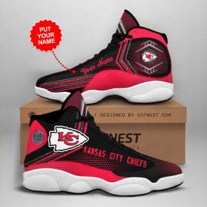 Kansas City Chiefs Men'S Jordan 13 Custom Name Personalized Shoes