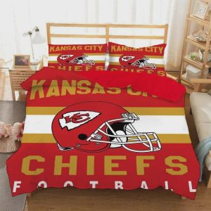 Kansas City Chiefs NFL #4 Duvet Cover Pillowcase Bedding Set