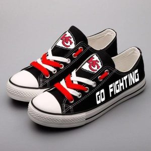 Kansas City Chiefs NFL Football Go Fighting Gift For Fans Low Top Custom Canvas Shoes