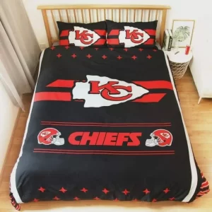 Kansas City Chiefs NFL Football team Bedding Set Duvet Cover Pillowcases