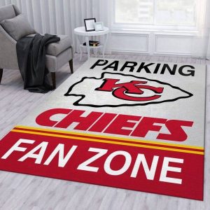 Kansas City Chiefs Parking NFL Area Rug Living Room And Bed Room Rug