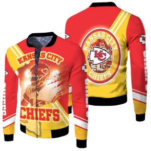 Kansas City Chiefs Patrick Mahomes 15 For Fans Fleece Bomber Jacket