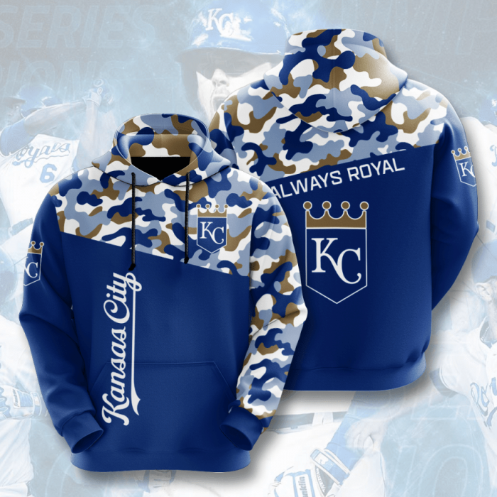 Kansas City Royals 3D Hoodie