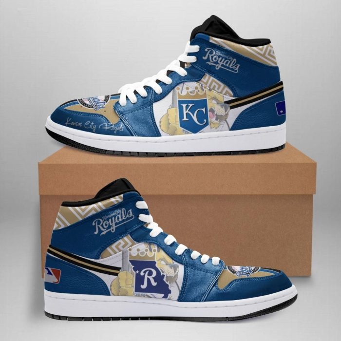 Kansas City Royals Air Jordan 1 Sport Custom Sneakers