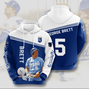 Kansas City Royals George Brett 5 3D Hoodie