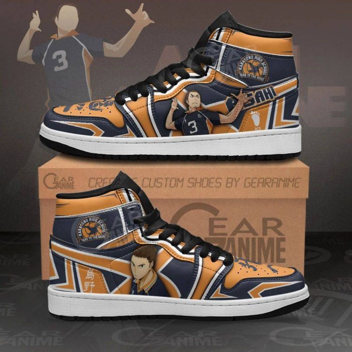 Karasuno Asahi Azumane Sneakers Haikyuu Anime Shoes