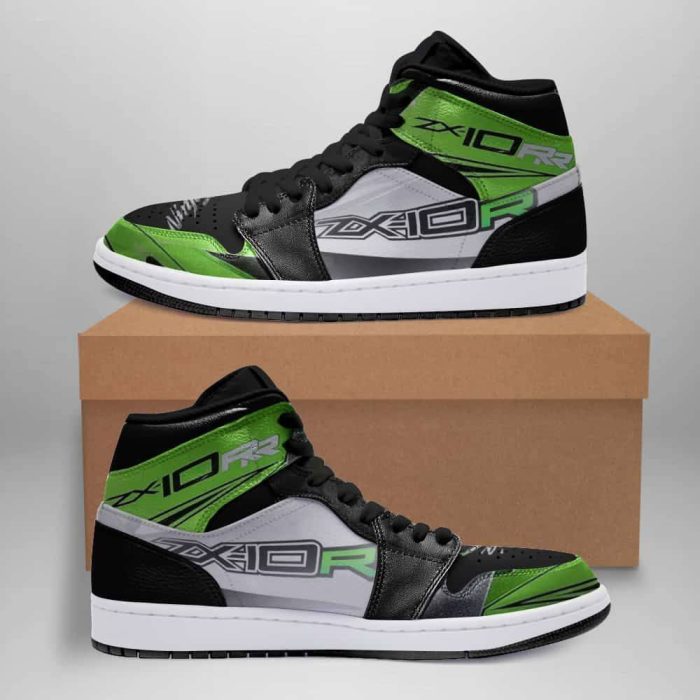 Kawasaki Ninja Zx 10r Air Jordan 1 Sport Custom Sneakers