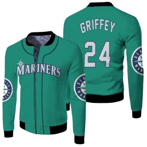 Ken Griffey Jr Seattle Mariners Northwest Green 2019 Inspired Fleece Bomber Jacket