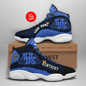 Kentucky Wildcats Jordan 13 Personalized Shoes Kentucky Wildcats Customized Name Sneaker