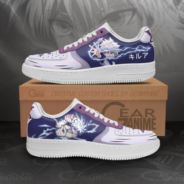 Killua Zoldyck Air Force 1 Sneakers Custom Hunter X Hunter Anime Shoes