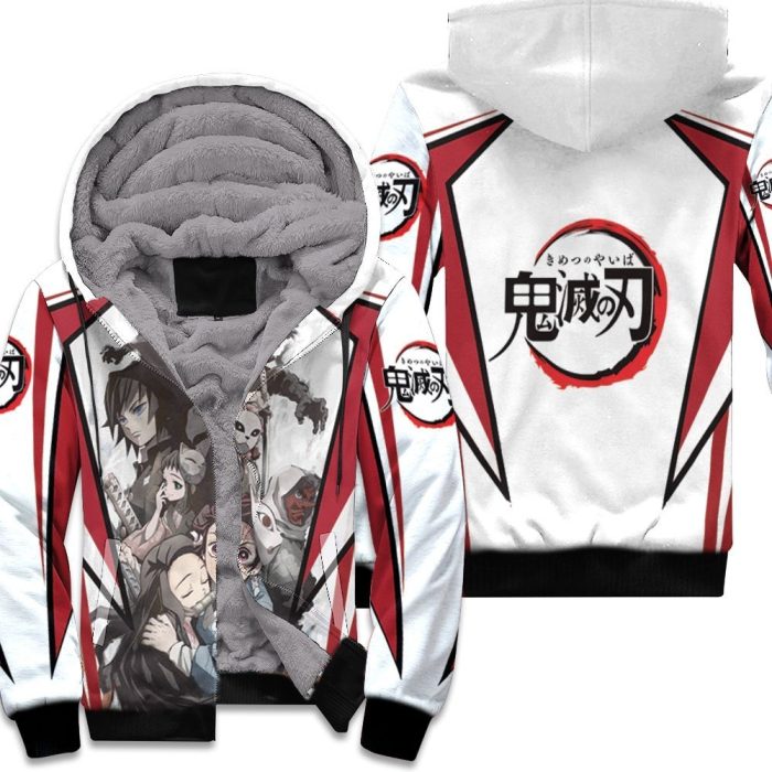 Kimetsu No Yaiba Anime Hashira And Demon Slayers Corps Unisex Fleece Hoodie