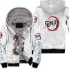 Kimetsu No Yaiba Anime Hashira And Demon Slayers Corps White Unisex Fleece Hoodie