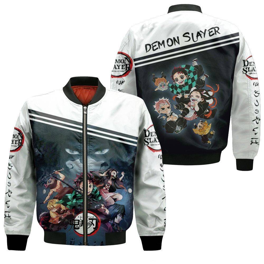 Kimetsu No Yaiba Team Nezukko Tanjiro Inosuke Bomber Jacket BBJ0707 ...