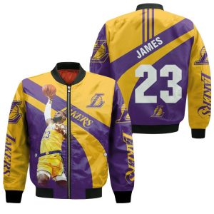 King James 23 Los Angeles Lakers Western Conference Bomber Jacket