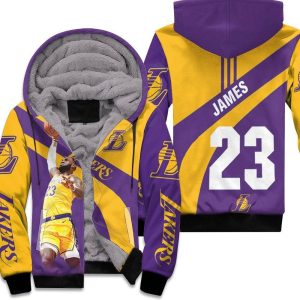 King James 23 Los Angeles Lakers Western Conference Unisex Fleece Hoodie