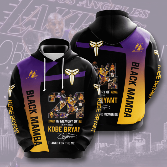 Kobe Bryant 24 3D Hoodie