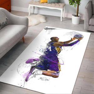 Kobe Bryant 24 Lakers Legend NBA Area Rug Rugs For Living Room Rug Home Decor