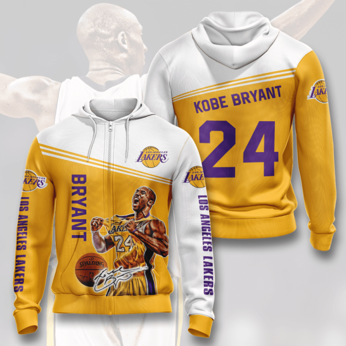 Kobe Bryant 24 Zip-Up Hoodie