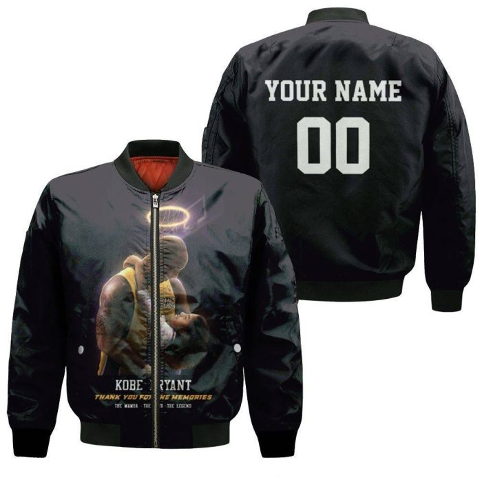Kobe Bryant Angel Thank You For The Memories Personalized Bomber Jacket