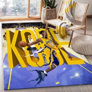 Kobe Bryant Lakers NBA Area Rug Rugs For Living Room Rug Home Decor