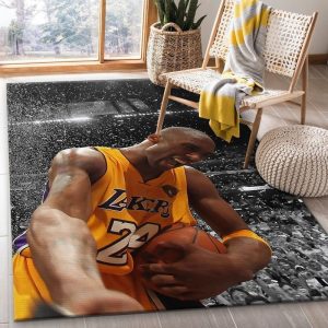 Kobe Bryant Legend 24 Lakers NBA Area Rug Rugs For Living Room Rug Home Decor
