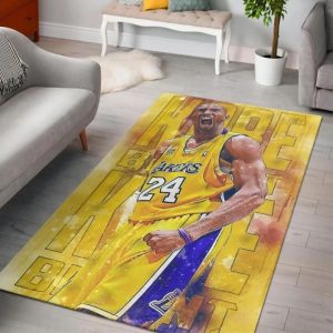 Kobe Bryant Legends Never Dies NBA Area Rug Rugs For Living Room And Bedroom Rug Home Decor
