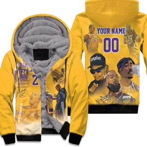Kobe Bryant Los Angeles Lakers 24 Signed 3D Personalized Unisex Fleece Hoodie