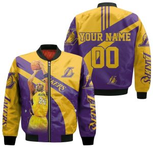 Kobe Bryant Los Angles Lakers Legend 3D For Fans Personalized Bomber Jacket