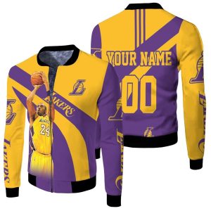 Kobe Bryant Los Angles Lakers Legend 3D For Fans Personalized Fleece Bomber Jacket