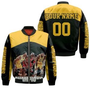 Kobe Bryant Michael Jordan Lebron James Champions Legends Never Die For Fans 3D Personalized Bomber Jacket