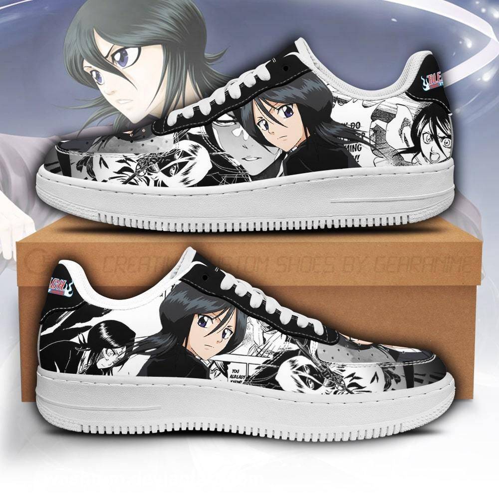 Kuchiki Rukia Air Nike Air Force Shoes Unique Bleach Anime Custom ...