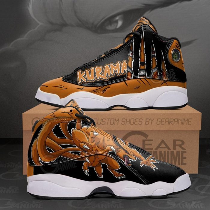 Kurama Nine Tails Jordan 13 Sneakers Naruto Custom Anime Shoes