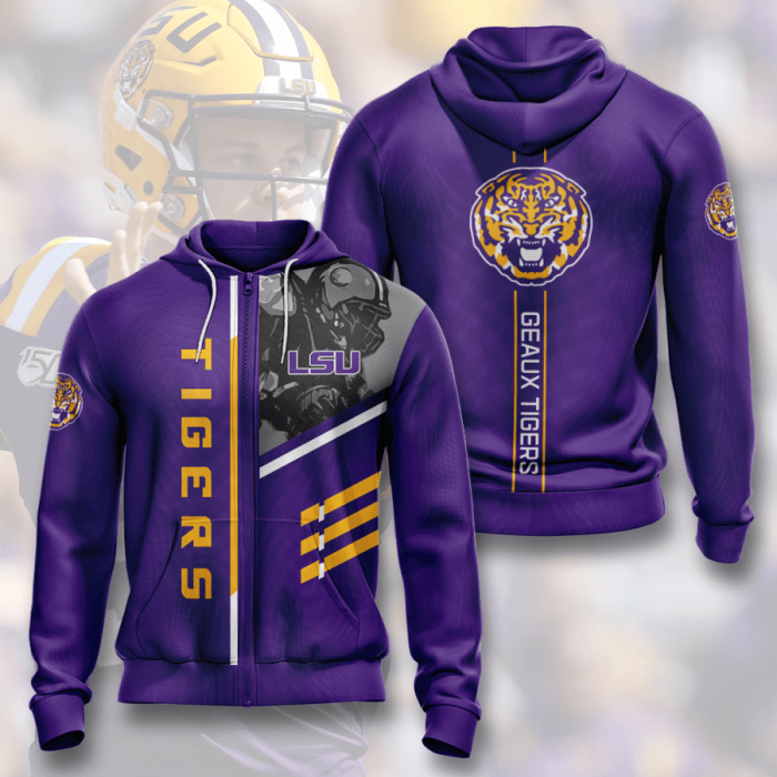 LSU Tigers Zip-Up Hoodie