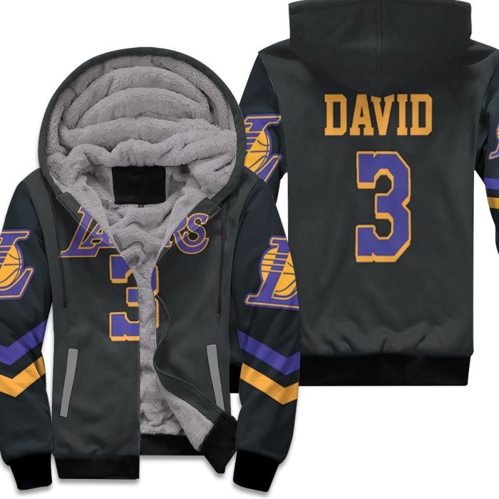 Lakers Anthony Davis 2020-21 Earned Edition Black Unisex Fleece Hoodie