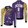 Lamar Jackson Baltimore Ravens 3D Fleece Bomber Jacket