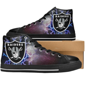 Las Vegas Raiders NFL 11 Custom Canvas High Top Shoes