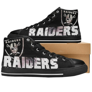 Las Vegas Raiders NFL 24 Custom Canvas High Top Shoes